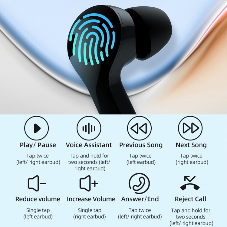 Mibro Earbuds 3 IPX4 Waterproof TWS Bluetooth 5.3 ENC Noise Reduction Earphone with Mic(Black) - B13