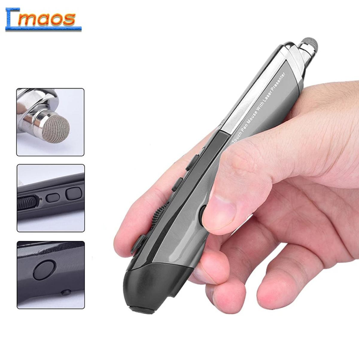 New 4Th Generation Wireless Mouse Pen Handwriting Laser Pen Mouse Personality 2.4G Mouse For Laptop PC Type-C Android. 