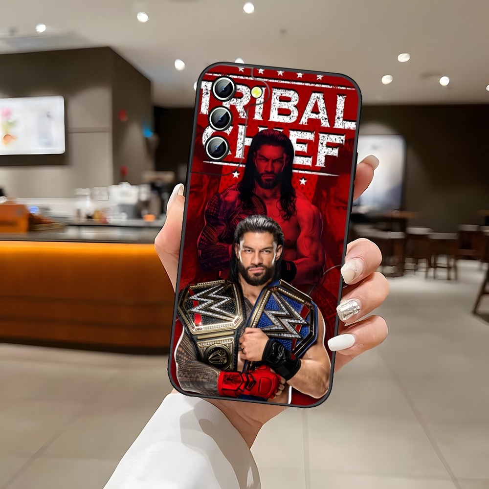 WWE World Double Champion Phone Case Back Cover for Samsung S24 Ultra S22 S23 S20 Fe S21 Plus Galaxy A54 A34 A24 A53 M54 Note 20. 