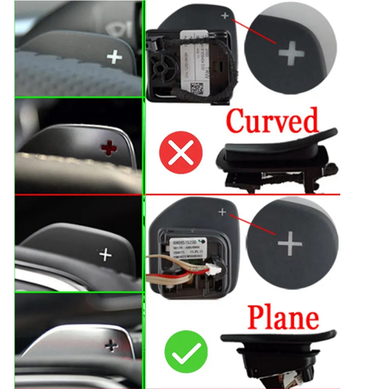 Shift Paddles Steering Wheel Shift Paddles Car Replacement Accessories For Audi A4 B8 A3 8P S3 A5 A6 S6 C6 Q5 A8 R8 TT TTS
