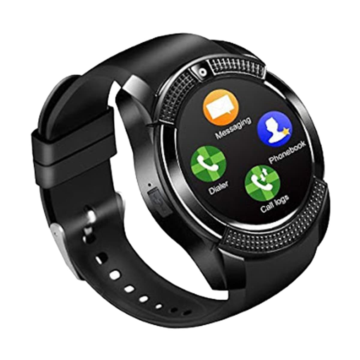 V8 Bluetooth Smart Watch - Black. 