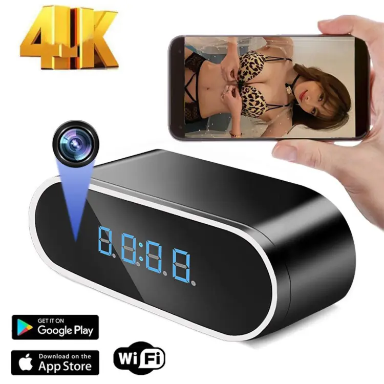 Daretang hd 1080p wifi hidden camera hot sale alarm clock