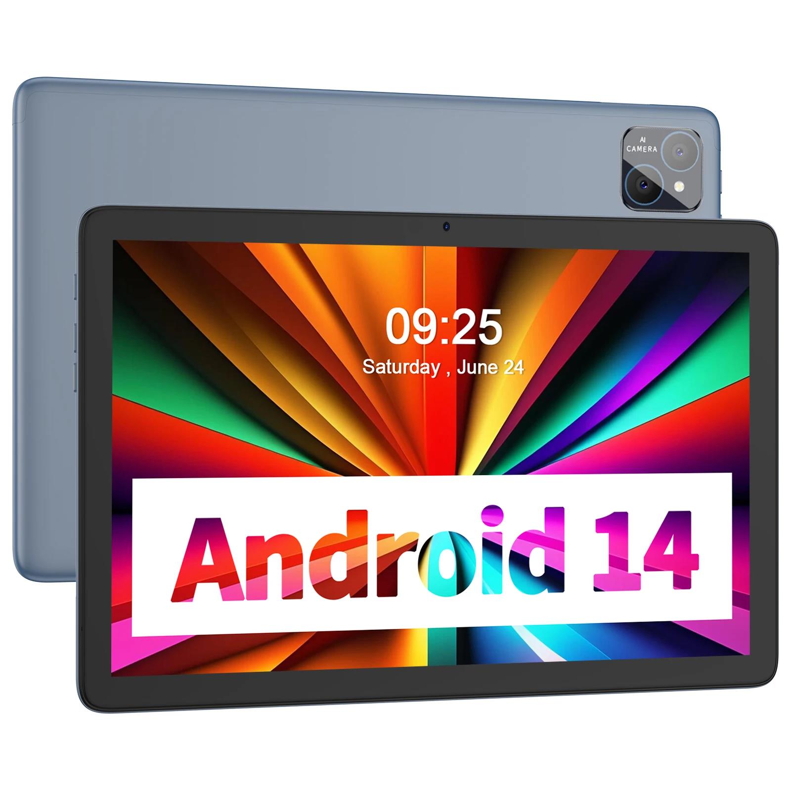 PRITOM TAB11 Android 14 Tablet 10 Inch, 8GB(4+4 Expand) RAM + 128GB ROM, Octa Core, 5G WiFi, with Keyboard, Mouse, Case. 