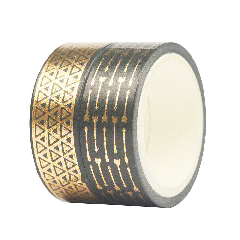 10 Rolls Foil Washi Tape Set Paper Scrapbooking Adhesive Masking DIY