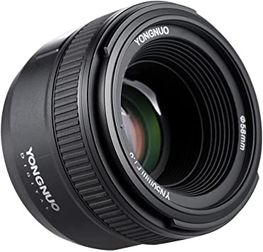 YONGNUO YN50mm F1.8N Standard Prime Lens Large Aperture Auto Manual Focus AF MF for Nikon DSLR Cameras. 
