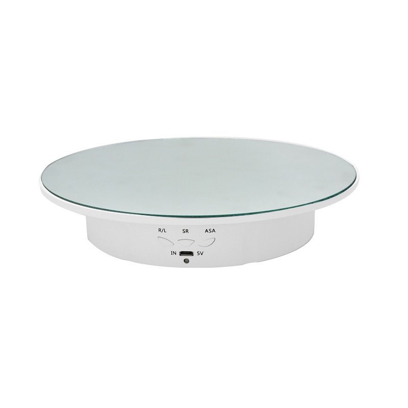 20cm USB Electric Rotating Turntable Display Stand Video Shooting Props Turntable for Photography, Load: 8kg. 