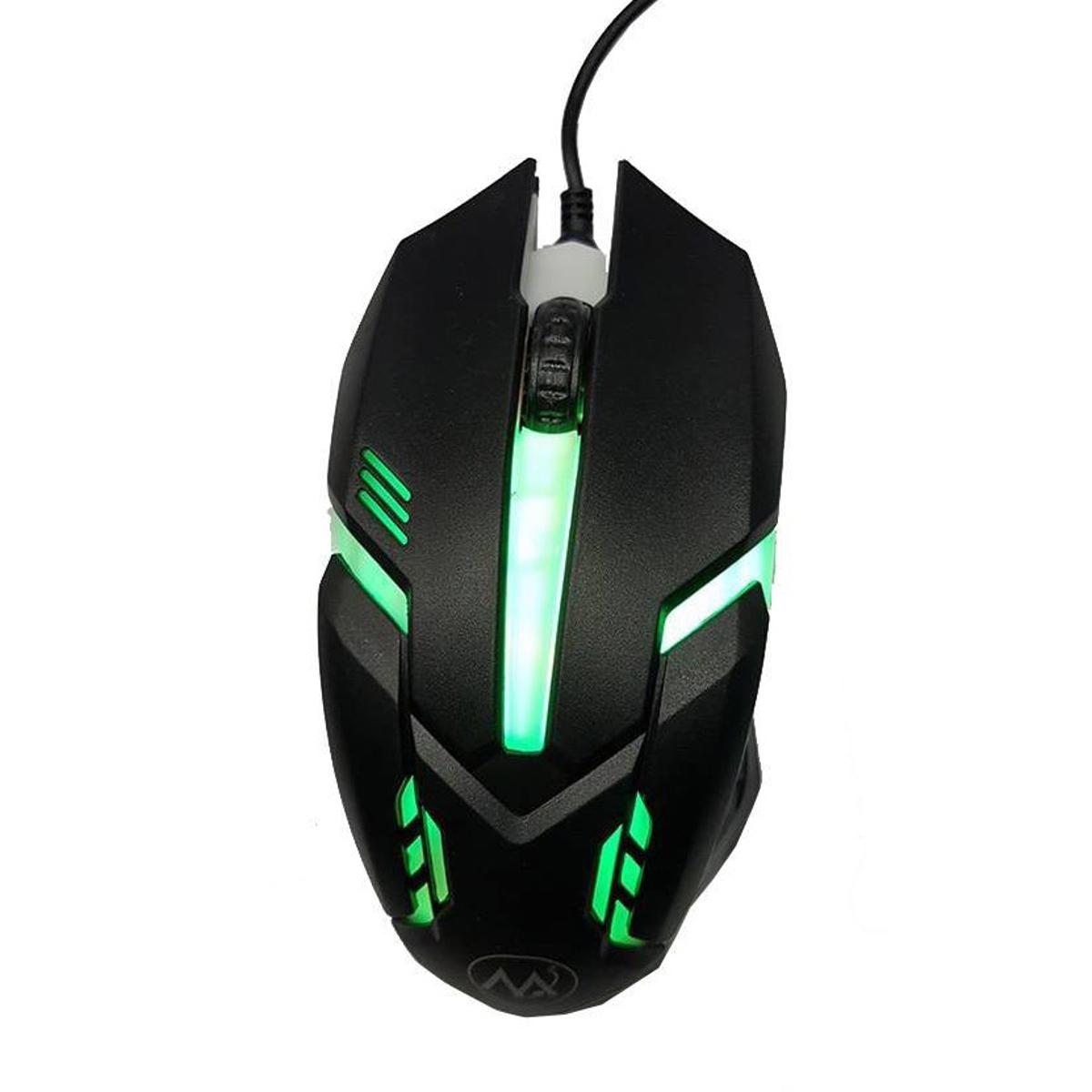 Elevate Your Gaming Experience With The M6 7-Color Light Gaming Mouse - Striking Black Design For Maximum Style And Performance