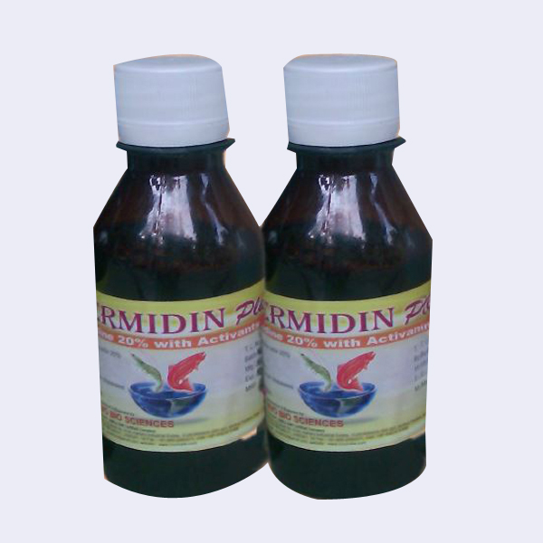 GERMIDIN PLUS 100ml*2=200ml in Shrimp and fish With 20% Iodine পানি ও মাটি  জীবানুমুক্ত করতে জার্মিডিন  প্লাস মাছ ও চিংড়ি চাষে