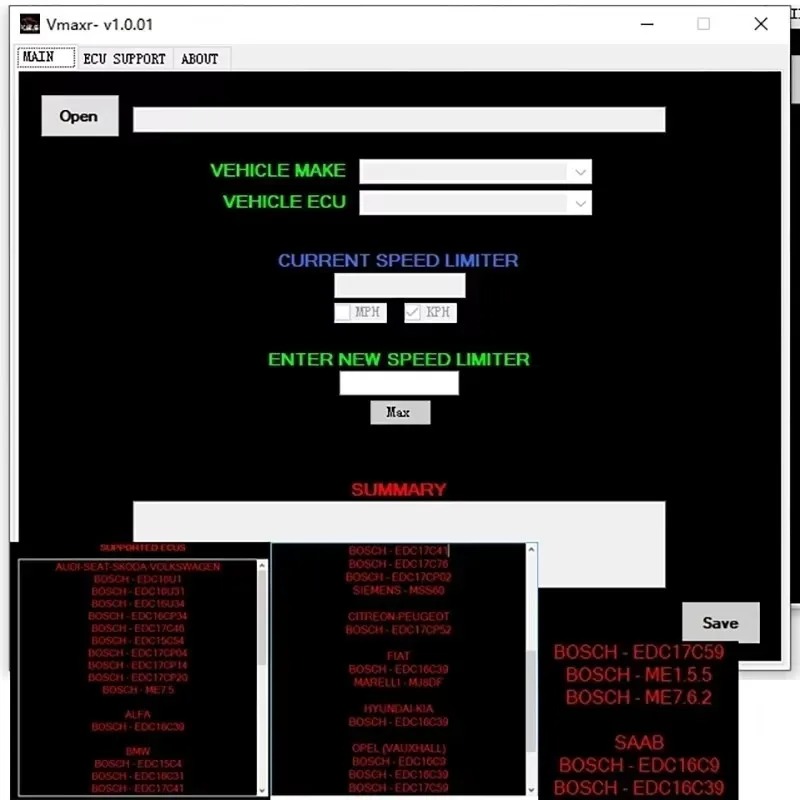 Car ECU Remaping Software Hard Cut Limiter Diesel + Petrol Engines + Pop&Bang + HARDCUT LIMITER VMAX+ HotStartr + QLaunchr Software6 IN 1 PACKAGE. 
