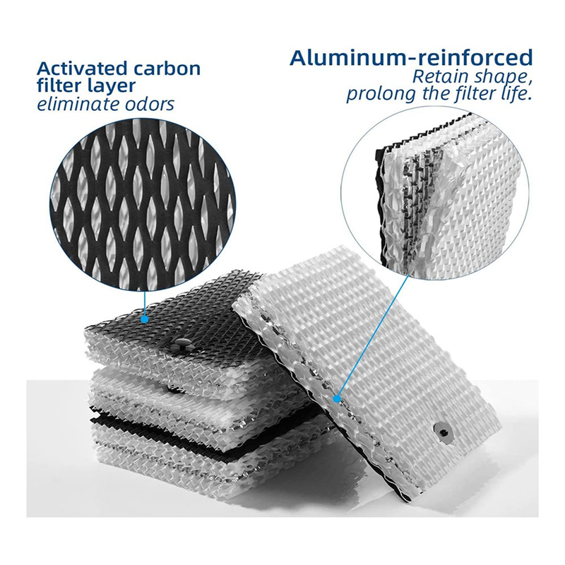 OUMERY HWF100 Humidifier Wick Filter E Replacements for Holmes HWF100-UC3 Bionaire BWF100 Humidifiers - 6 Pack. 