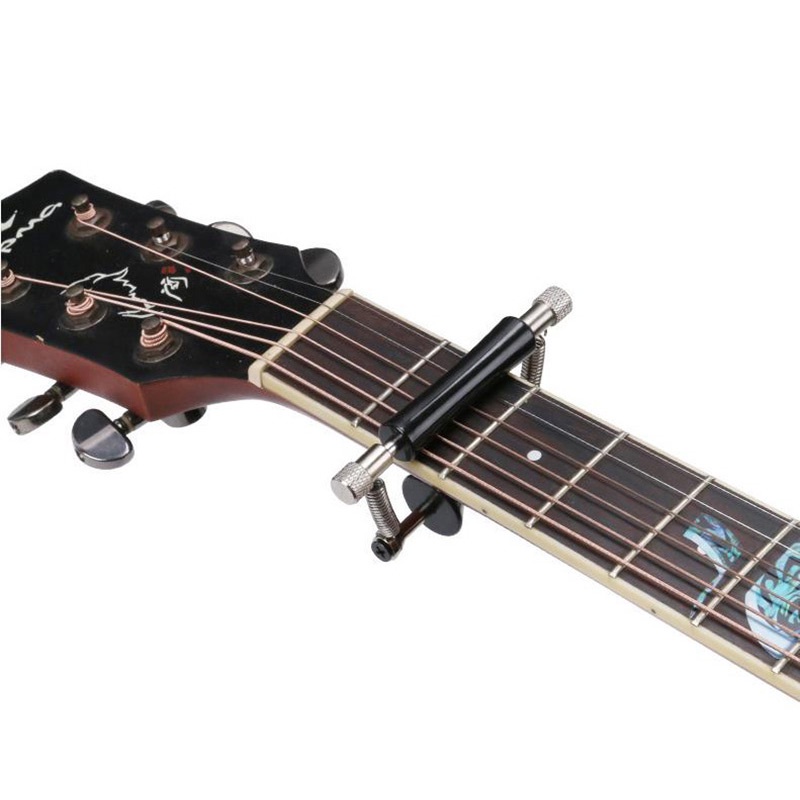 Guitar Rolling Sliding Capo Silicone and Alloy Material for Tuning Tone of String Instruments Folk Acoustic Guitar. 