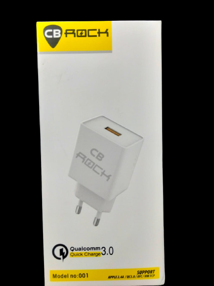 CB ROCK Usb Charger Qualcomm Quick Charge  3.0 Fast Charging typ c. 