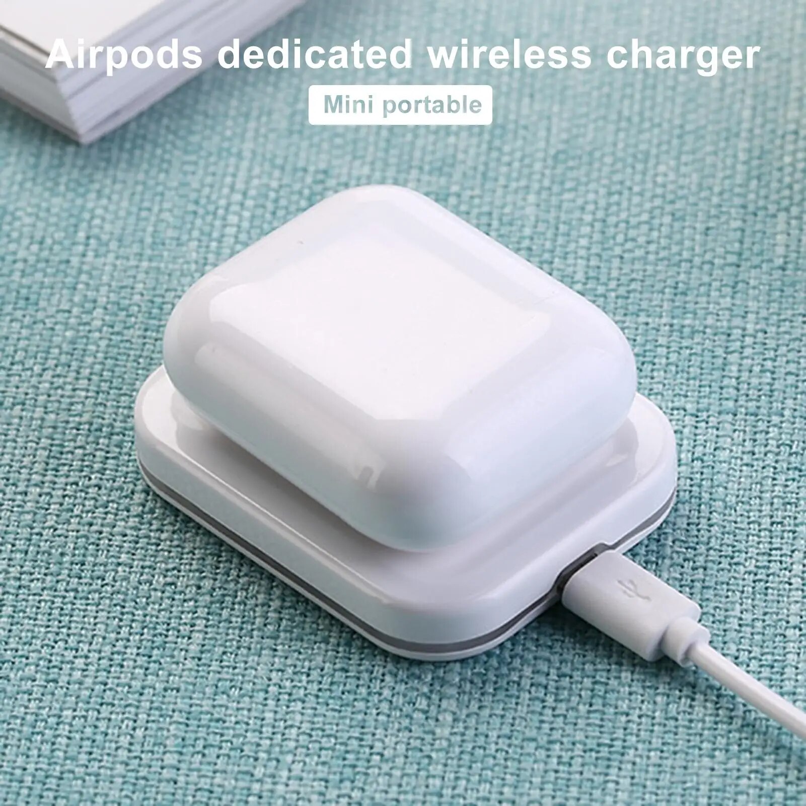 For Apple Airpods 2 AirPods Pro Charge Base 2 In 1 Wireless Charger Charger Adapter Phone Earphone Charger Adapter