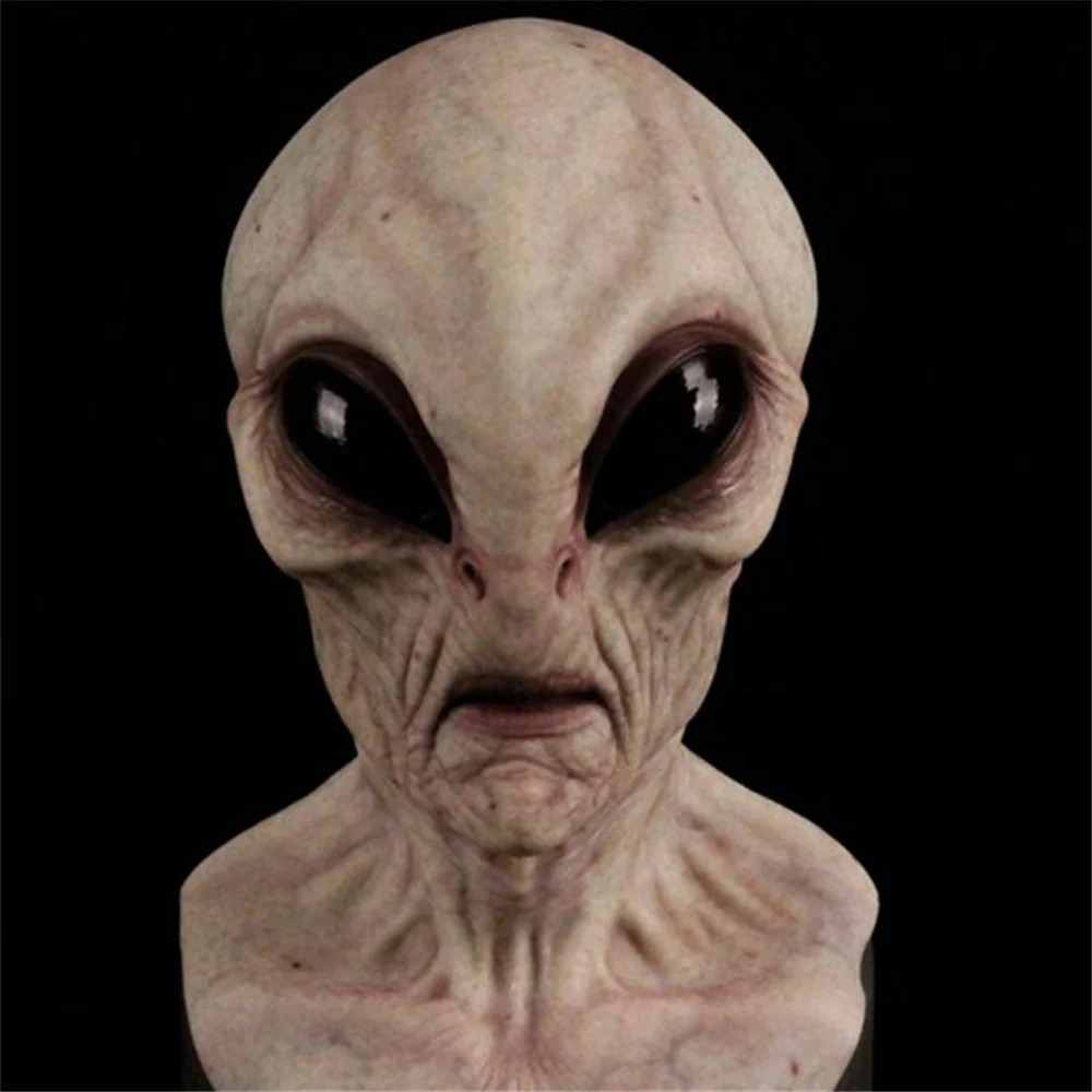 Hello Alien Mask Scary Horror Alien Supersoft mask Mask Creepy Party Decoration Funny Cosplay Prop Masks New@item: inlistbox. 