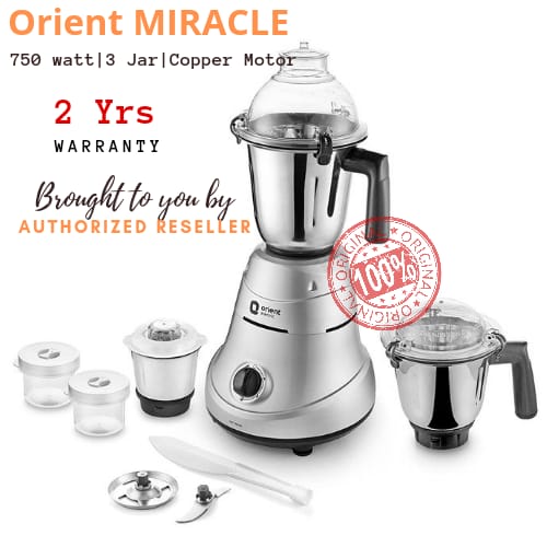 Orient MIRACLE 750w Mixer Grinder Blender. 