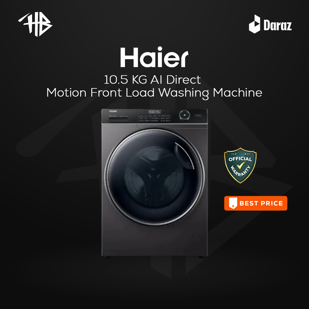 Haier 10.5 KG AI Direct Motion Front Load Washing Machine