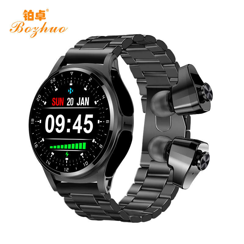 GT69 Smart Watch Earphones 2-in-1 HD Call Heart Rate Monitoring Huaqiangbei Upgraded GT66. 