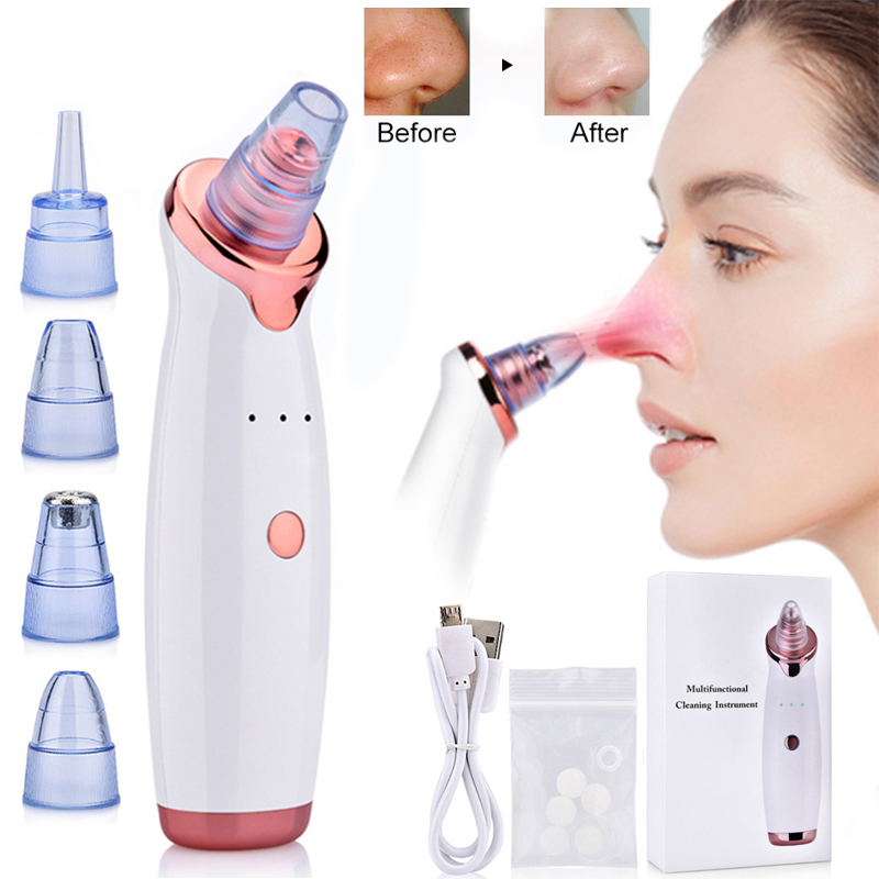 Blackhead Remover Face Deep Nose Cleaner T Zone Pore Acne Pimple Removal Vacuum Suction Facial Diamond Beauty Clean Skin Tool. 