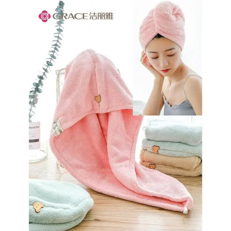 Fiber hair online towel