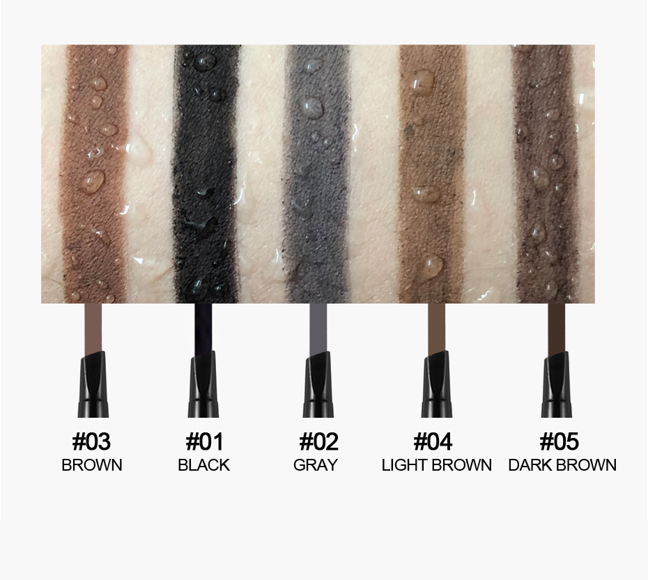 HANDAIYAN  Waterproof Eyebrow Pencil Dark Brown, Premium Eye Brow Pencil Brn with Spoolie Brush, Longwearing for Perfect Brows. 