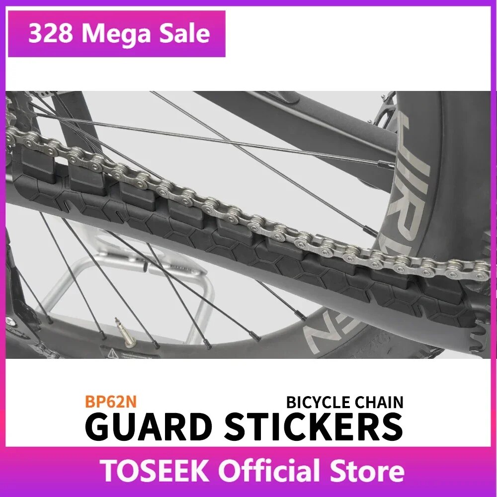 TOSEEK Bicycle Chain Sticker Scratch Protector MTB/Road Bicycle Anti Slip Sticker Protection Frame