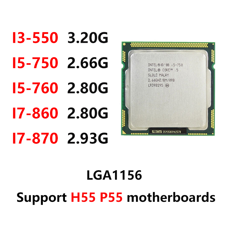 I5 750 I7 870 Motherboard Intel Core I3 550 I5 750 I5 760 I7 860 I7