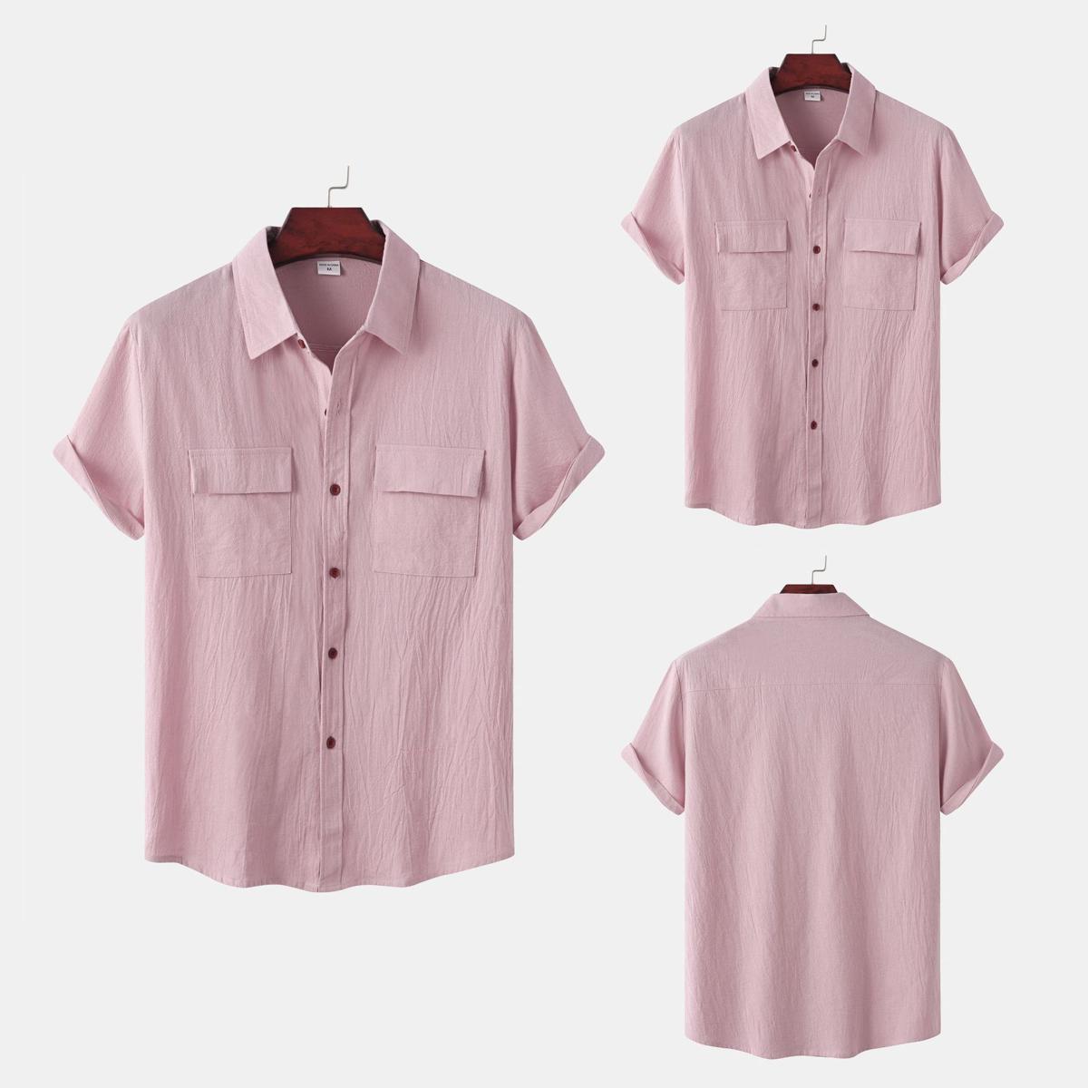 Custom Experience - Men's resort shirt linen Quality work shirts Button linen shirts - Couture - High-end - Designed - Urban Vibes