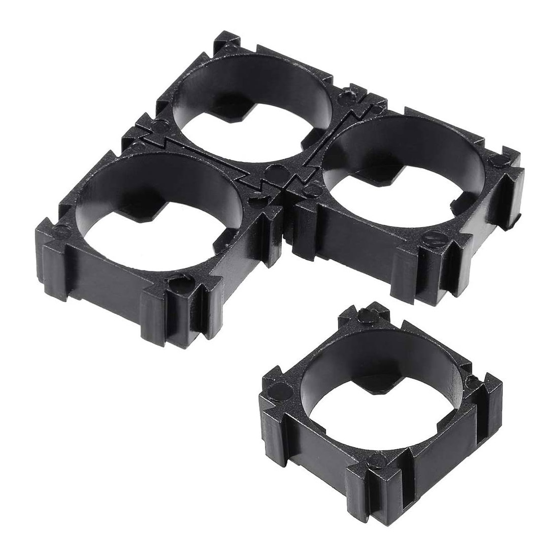 48Pcs 18650 Lithium Battery Cap Battery Pack Spacer Strong Plastic Holder Bracket Lego Style. 