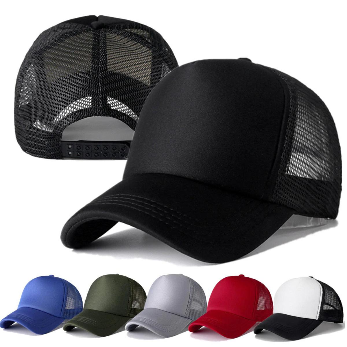 Buy N.K India Half Net Fabric Cotton Cap Curved Visor  Free-Size/Adjustable(Caps-Combo-Red,Black-3) Online In India At Discounted  Prices