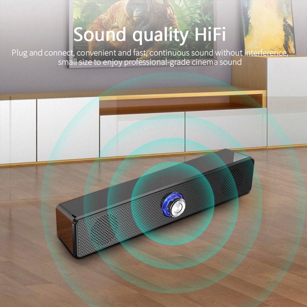 Soundbar With Subwoofer TV Sound Bar Home Theatre System Bluetooth Speaker Extra Bass PC Computer Speakers Bass Stereo. 