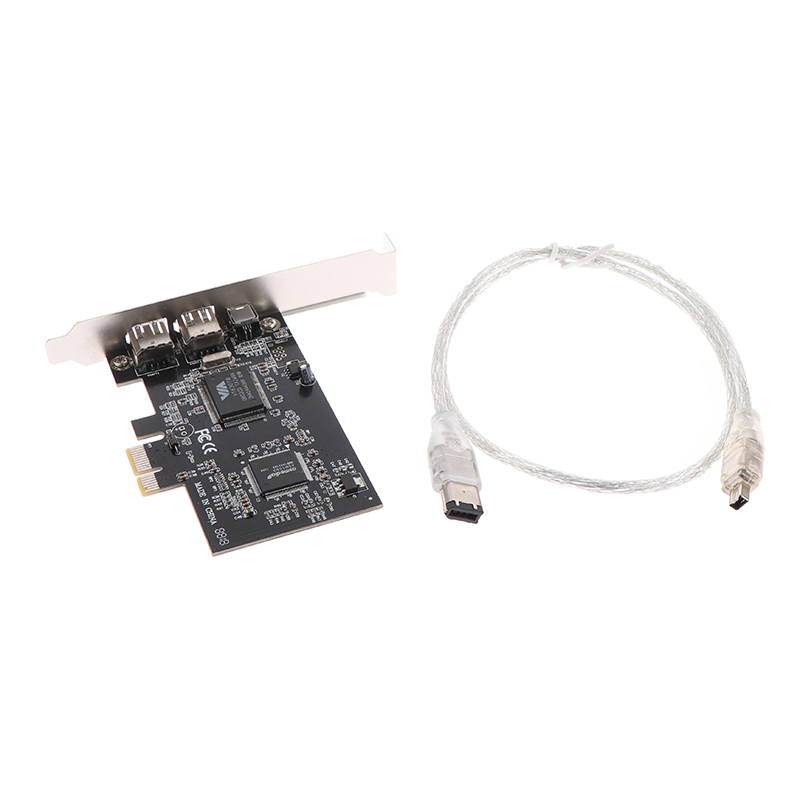 PCIe Firewire Card for Windows 10,IEEE 1394 PCI Express Controller 4 Ports Jessica