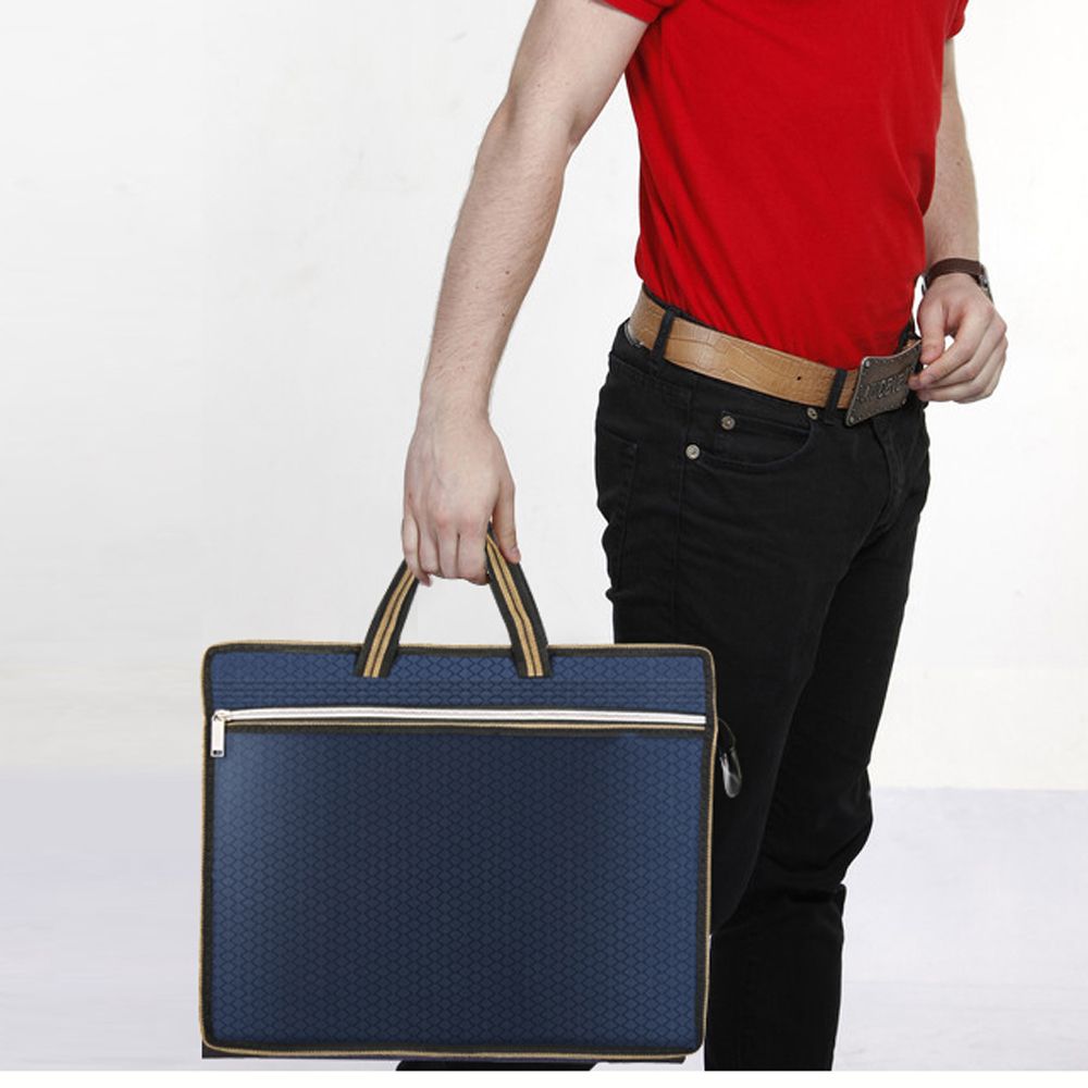 THE IDOL Waterproof High Capacity Filing Products Student Portfolio Bag Conference Bag Organizer Bag Business Handbag File Organizer Package Business Storage Bag A4 File Bag Briefcase Canvas. 