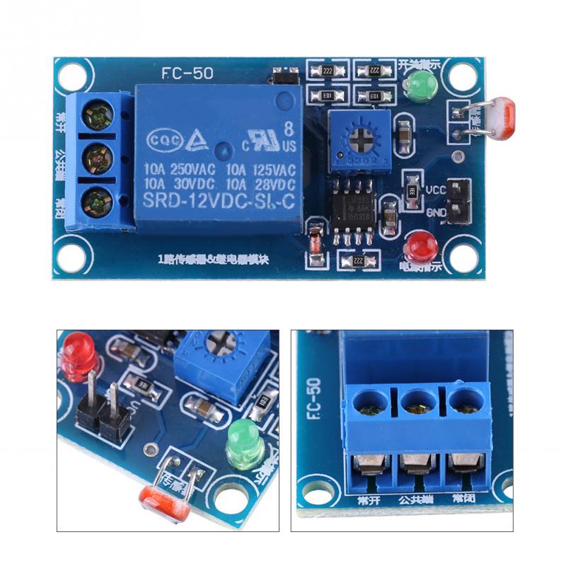 12V Stable LDR Photoresistor Relay Module Controller Light Sensor Switches Photosensitive Resistance Module Photoresistor LDR 12V. 
