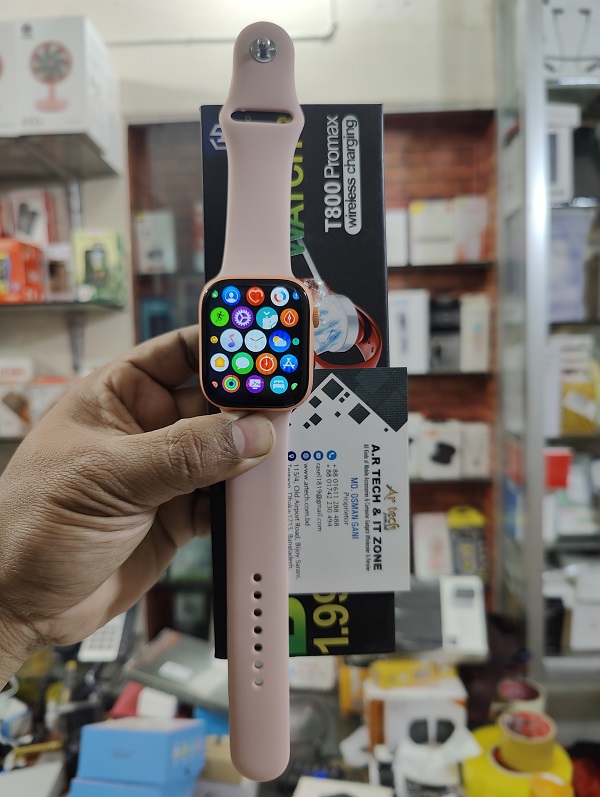 T800 Pro Max Smartwatch 1.99 Display Watch 8 Wireless Charger Calling. 