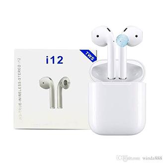 Exclusive i12 TWS Bluetooth 5.0 Earbuds with Charging Case - Bluetooth Headphone - Bluetooth Headphone - Air Buds - Tws - ব্লুটুথ হেডফোন. 