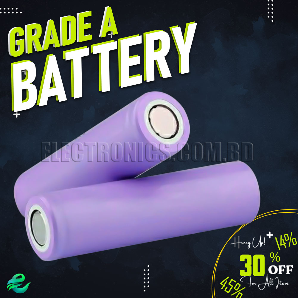 Grade A Battery Cell 3.7V 18650 2500Mah 2C Digital Lithium Ion Battery ( 1PCS )