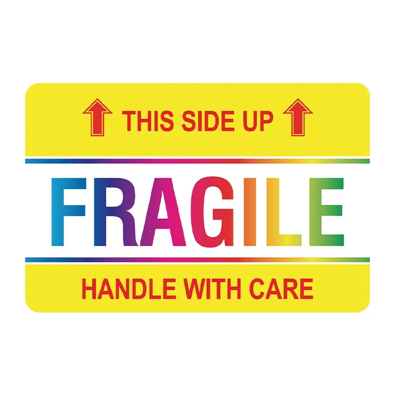 fragile sticker for shipping style of fragile stickers transport rolls be careful glass boxes sticky s for items