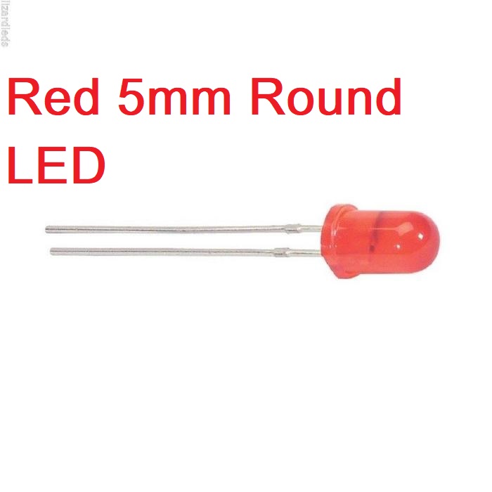 50Pcs- 5mm COLORFUL RED LED 5mm Round LED Light Emitting Diode Basic Red Light Bulbs For Electronics Project Indicator Front Panels LED Light DIY. 