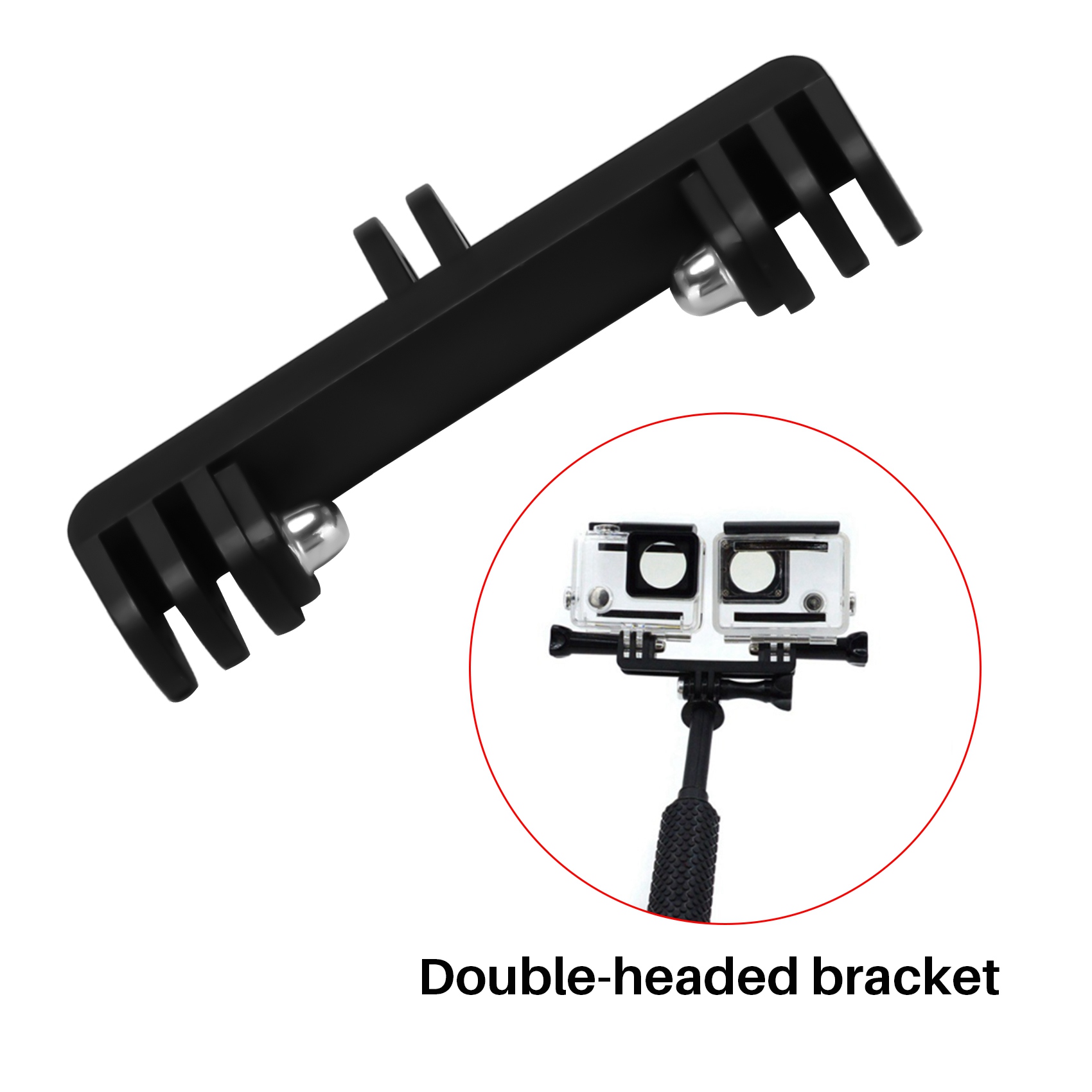 Double-Link Bracket for Action Camera
