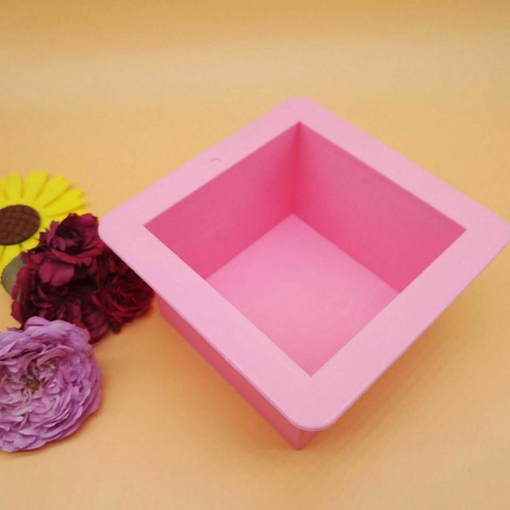 【happy one】Cube Square Soap Candle Cake Jello Lotion Bar Silicone Mold. 