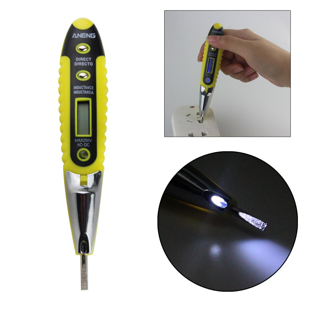 Electric AC/DC Voltage Detector Meter Tester Pen 12V-250V w/ Indicator Lamp. 