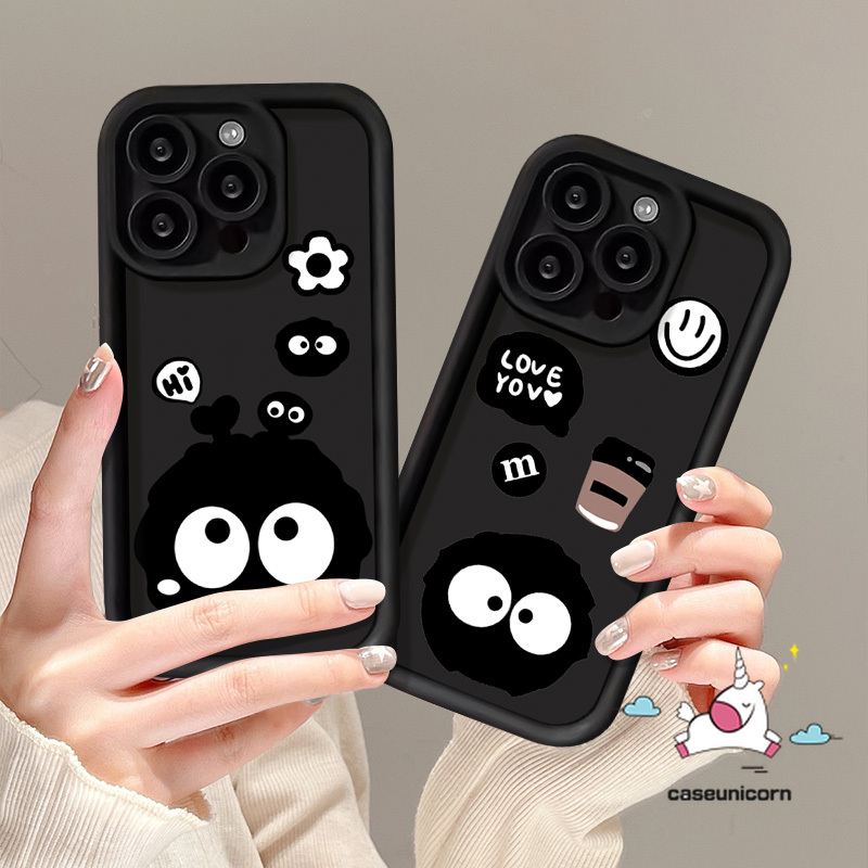 Coal Ball Coffee M Bean Smiling Face Angel Eyes Case for Redmi 10A 10C 9T A1 9C 12C 13C 10 9 12 9A Note 11 8 9 10s 10 12 Pro Max POCO M3 C55 Mi 12 11 Lite Flowers English Tag Cover