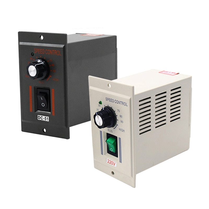 DC-51 dc motor speed controller 0~180VDC output 250W MaX Speed regulator AC220V input-DC 110 V-black. 
