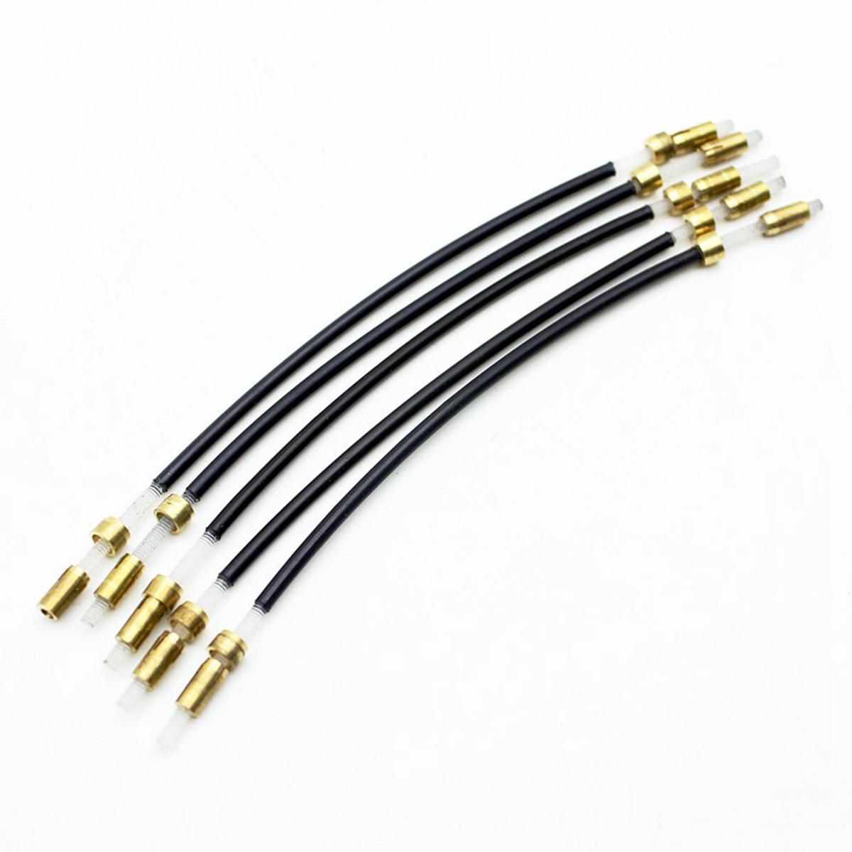 1x Cello Endpin Stopper Stop Holder Anchor Protector Non-Slip with Metal Eye & 5Pcs Violin Tail Gut Tail Cord Gut Cord Nylon with Brass Screw for 3/4 4/4 Fiddle Violin Black