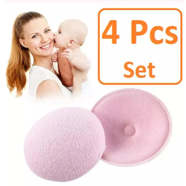 Baby Products Online - 4pcs Cotton Breast Pads Soft Absorbent