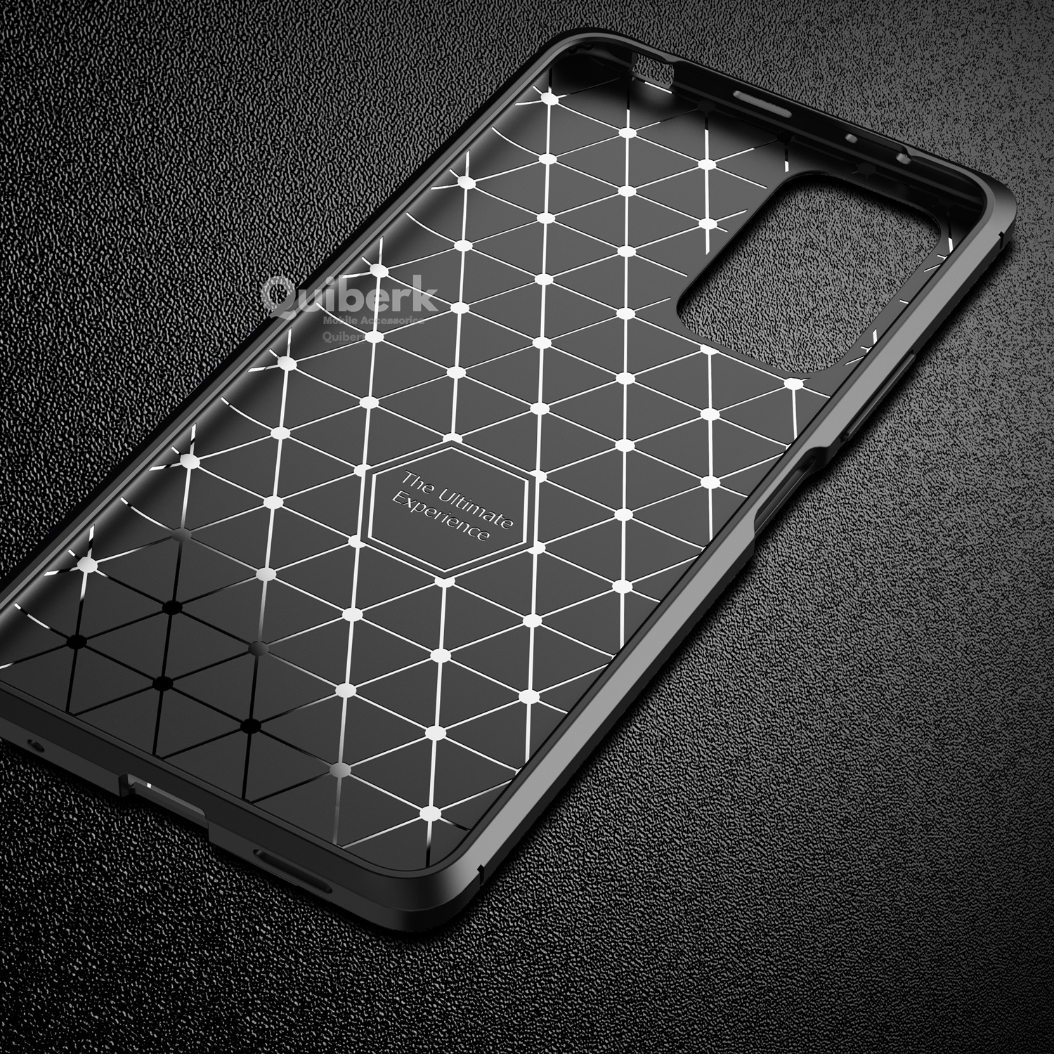 Quiberk for Xiaomi Redmi Note 10 pro soft carbon fiber beetle pattern shockproof slim back case cover. 
