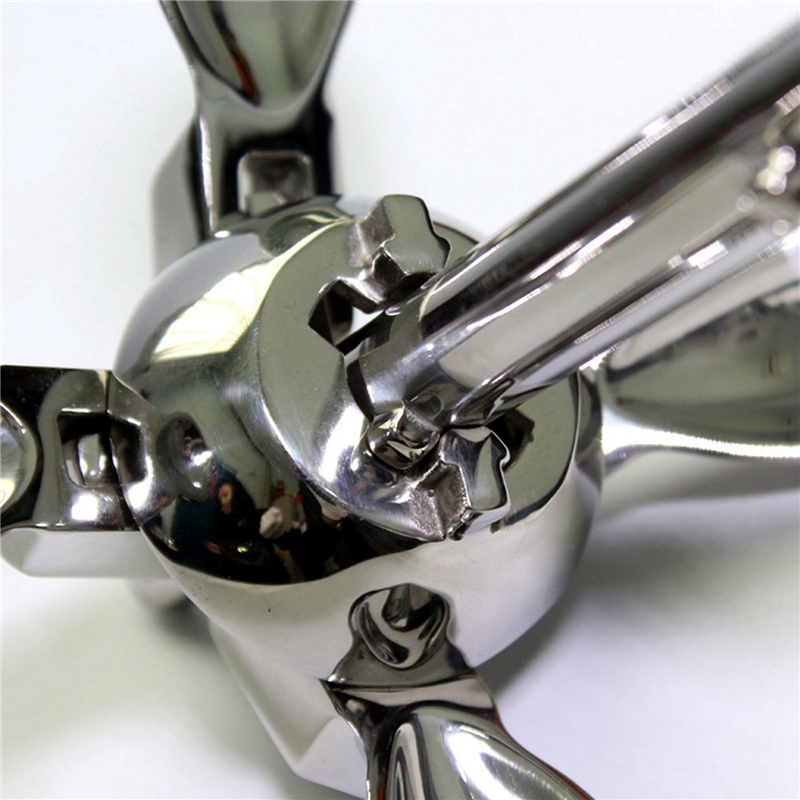 2X Inflatable Boat 316 Stainless Steel Iron Metal Anchor for Boat Kayak Dinghy Raft Fishing Boat Kayak 0.7Kg