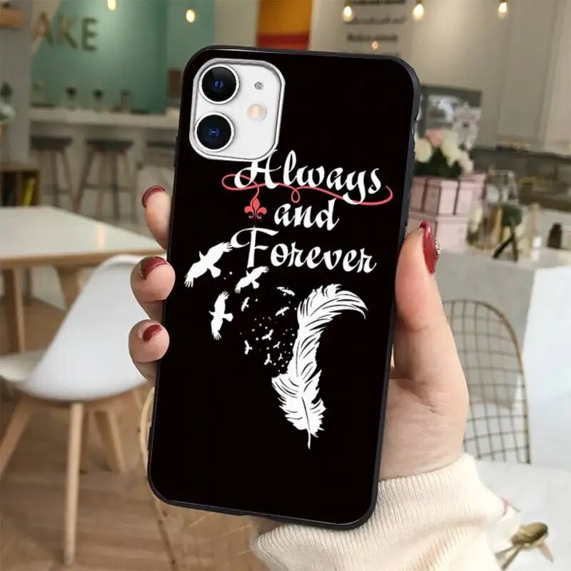 Always and Forever The Vampire Diaries Phone Case for iphone 13 8 7 6 6S Plus X 5S SE 2020 XR 11 12 mini pro XS MAX. 
