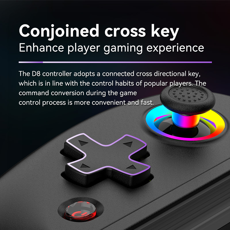 BSP D8 RGB Tablet denetleyicisi için kablosuz kolu anahtarı oyun P3 P4 Android IOS için Bluetooth germe Joystick Gamepad. 