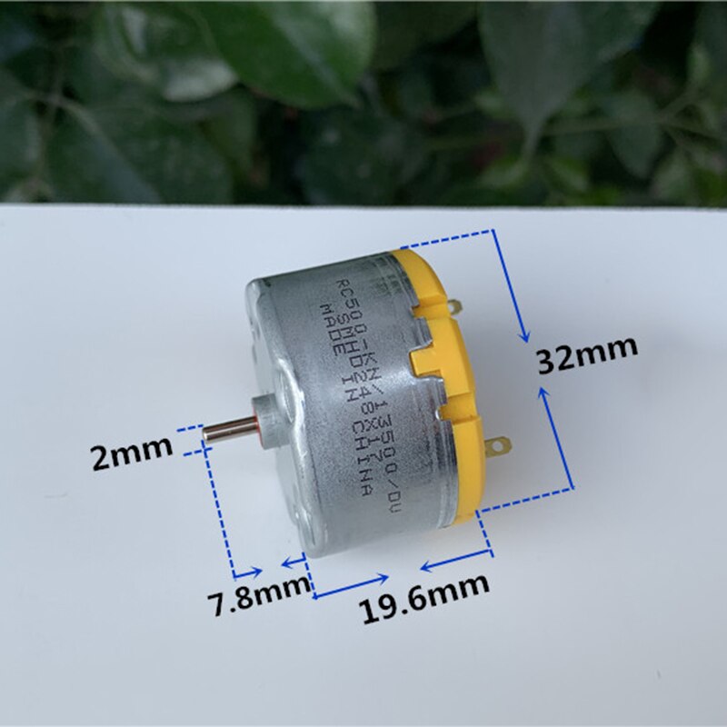 Standard Motor RC500-KN/13500 DC 6V 9V 12V 5500RPM Micro Mini 32mm Round Spindle Motor for Fragrance Machine Robot Sweeper. 
